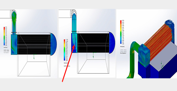 Estudo CFD do fluxo de água de refrigeração nos condensadores – (CTE1 e 2)
